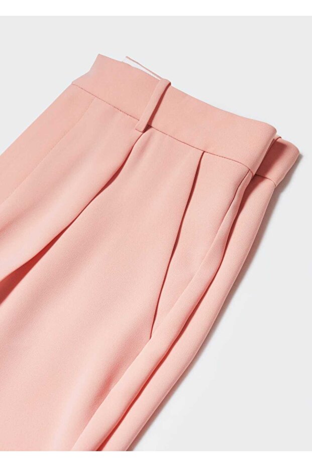 Wideleg Kumaş Pantolon - 6