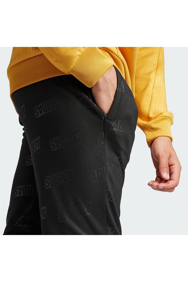 Embosssed Polar Fleece Tapered Erkek Eşofman Altı - 6