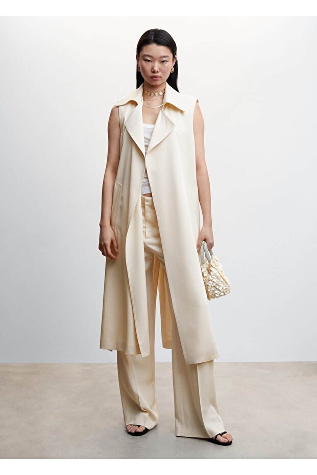 Klapalı Uzun Yelek - 2