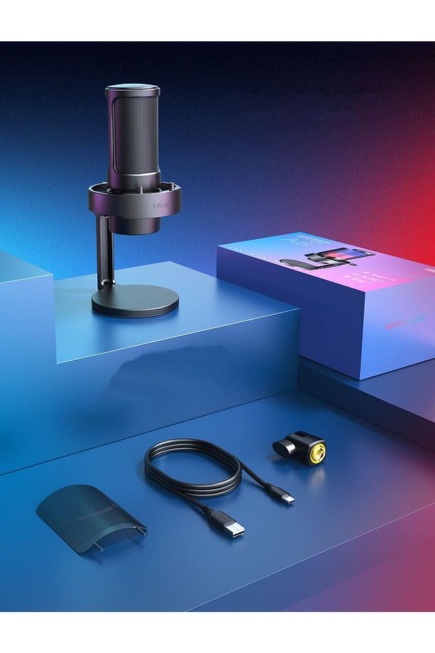Ampligame A8 Usb Twitch Youtuber Yayıncı Oyuncu  Bilgisayar Rgb Mikrofonu - 7