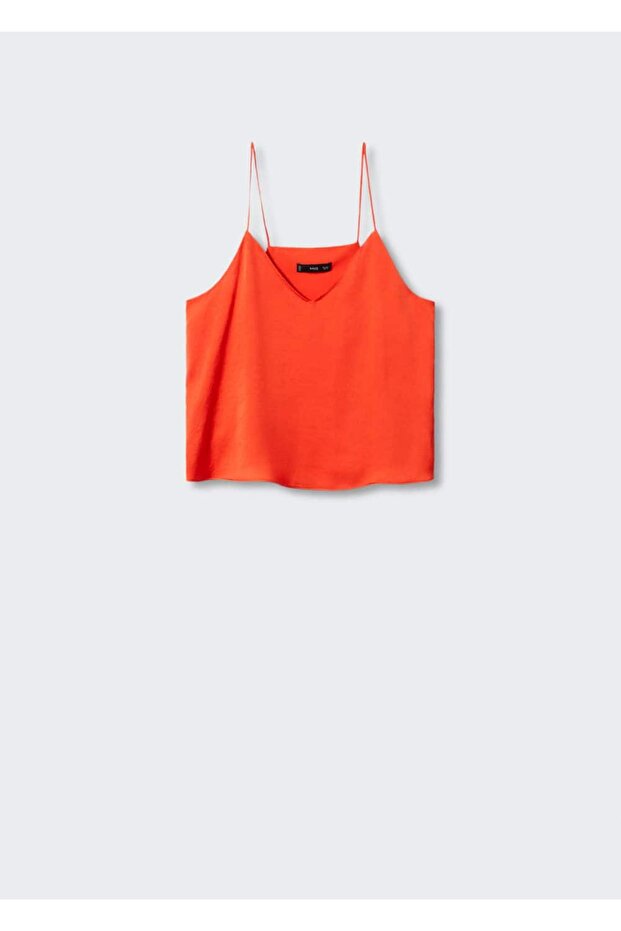 Saten Askılı Bluz - 3