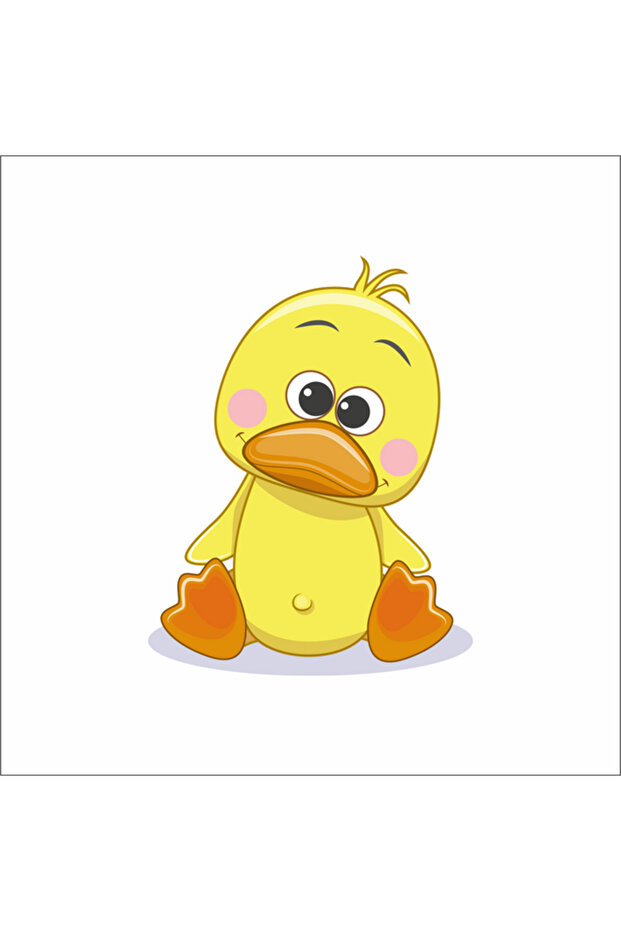 ملصق حائط ملصق لطيف على شكل كتكوت مقاس 25 × 15 سم
