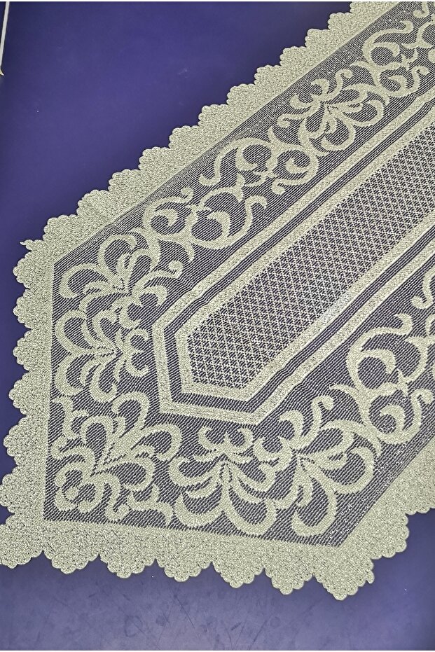 osmanlı desen örme tül ranner örtüsü - 3