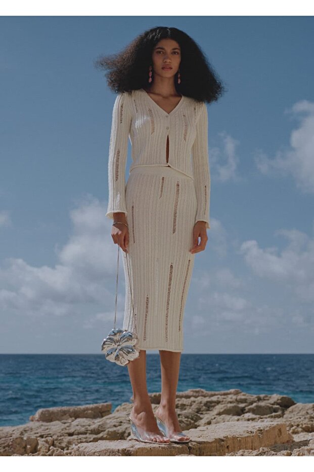 Ajur Örgü Etek - 8