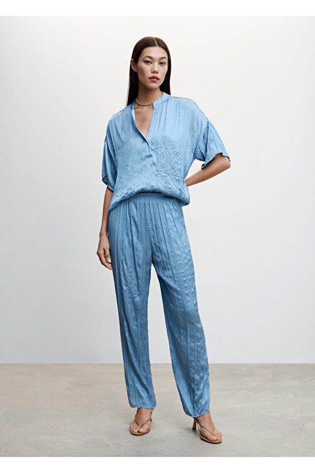 Pilili Saten Pantolon - 2