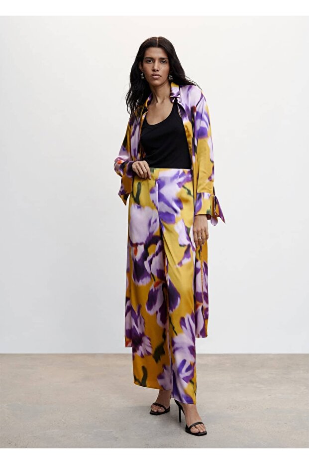 Çiçekli Palazzo Pantolon - 2