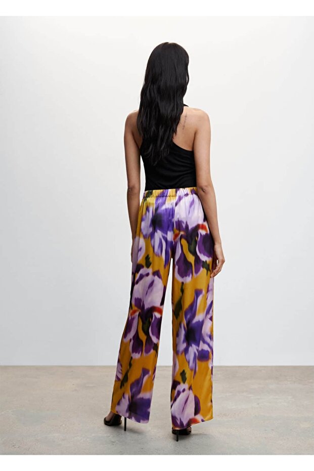 Çiçekli Palazzo Pantolon - 4
