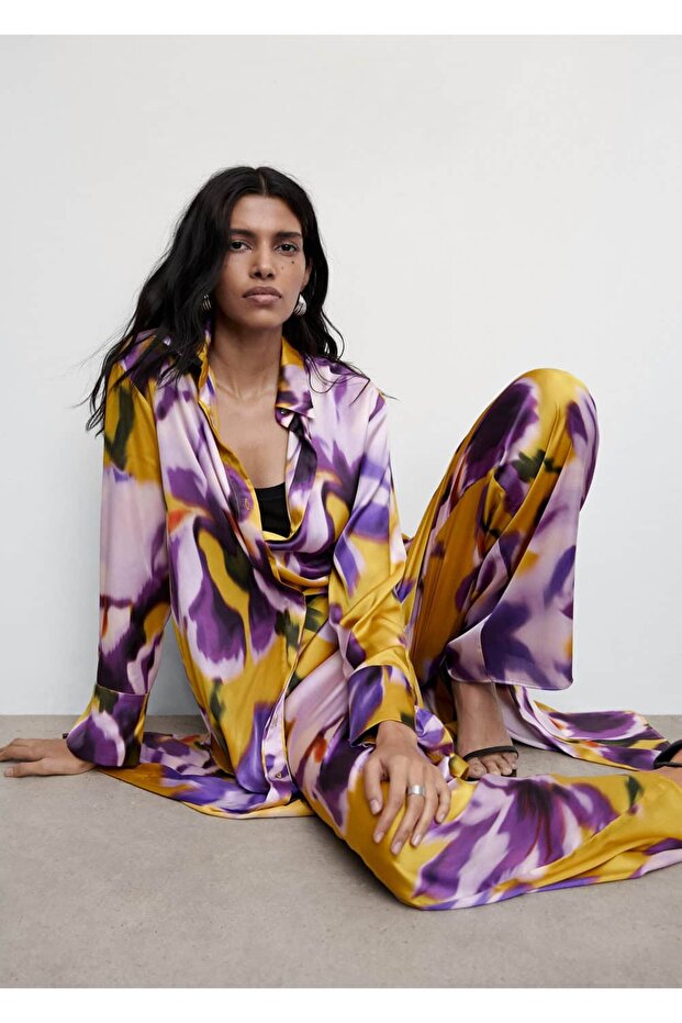 Çiçekli Palazzo Pantolon - 5