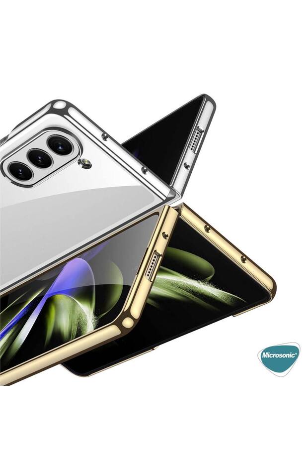 Samsung Galaxy Z Fold 5 Kılıf Shell Platinum Şeffaf - 2
