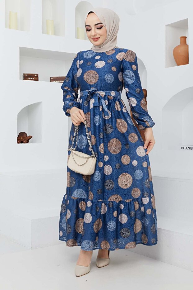 Tülay Elbise - İndigo - 1