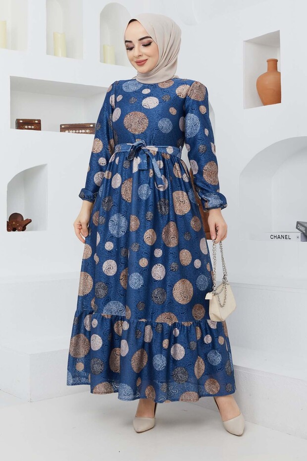 Tülay Elbise - İndigo - 3