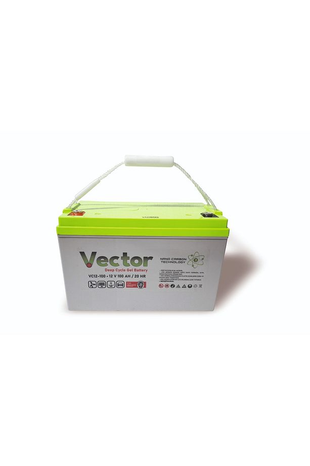 12 V 100 Ah Amper Jel Akü Deep Cycle Nanocarbon Akü (ÜRETİM YILI: 2025) - 2