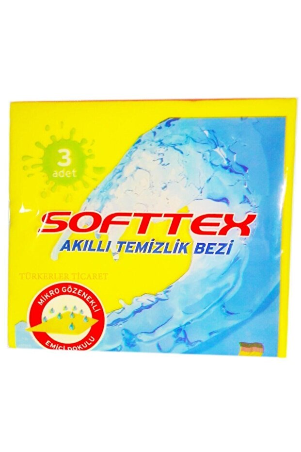 Cleaning Cloth Softtex Smart Cleaning Cloth Microporous 3 Pieces
