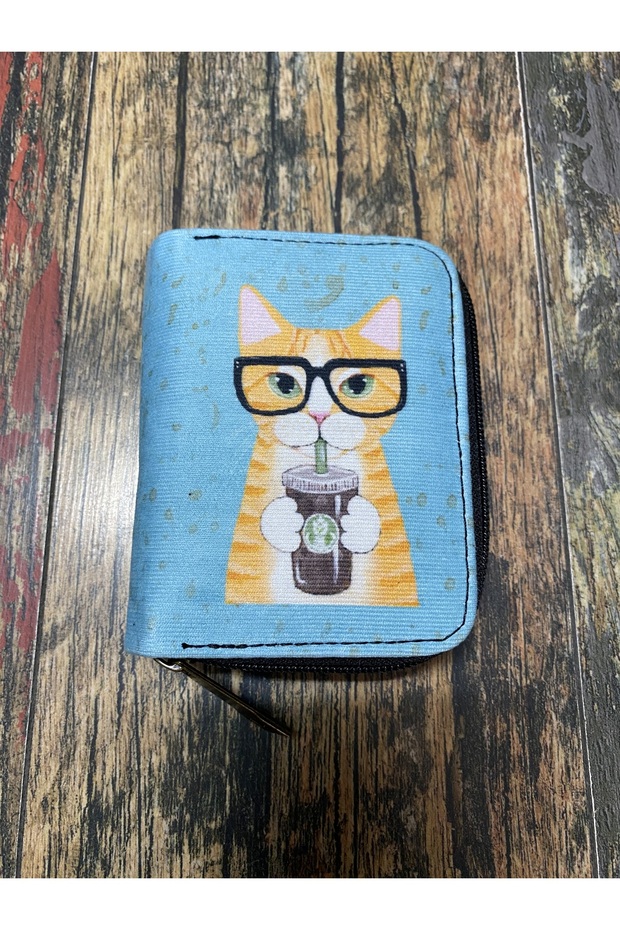 Cat Pattern Bohemian wallet ethnic wallet authentic wallet card wallet retro wallet