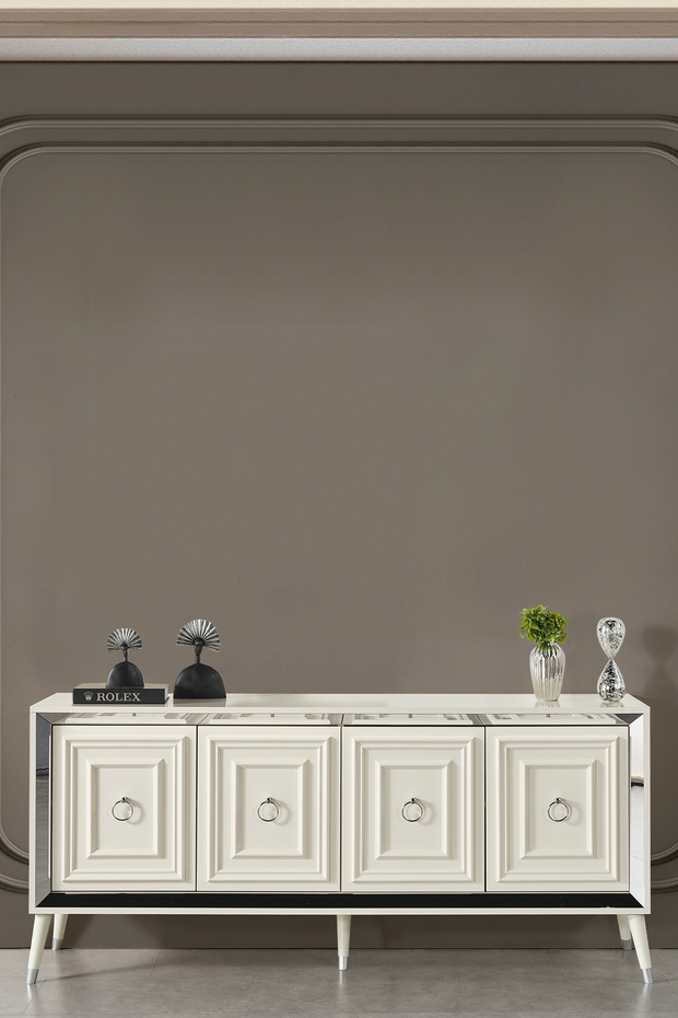 Rosa Silver Modern Konsol - 1