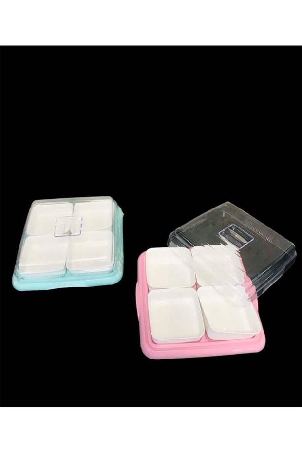 DOUBLE COLOR 6 COMPARTMENT BREAKFAST SET BREAKFAST DISH