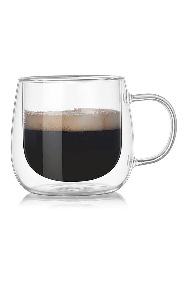 1 Adet 250ml Çift Cidarlı Borosikilat Cam Isıya Dayanıklı Kupa Bardak Kahve Servis Sunum Bardağı - 9