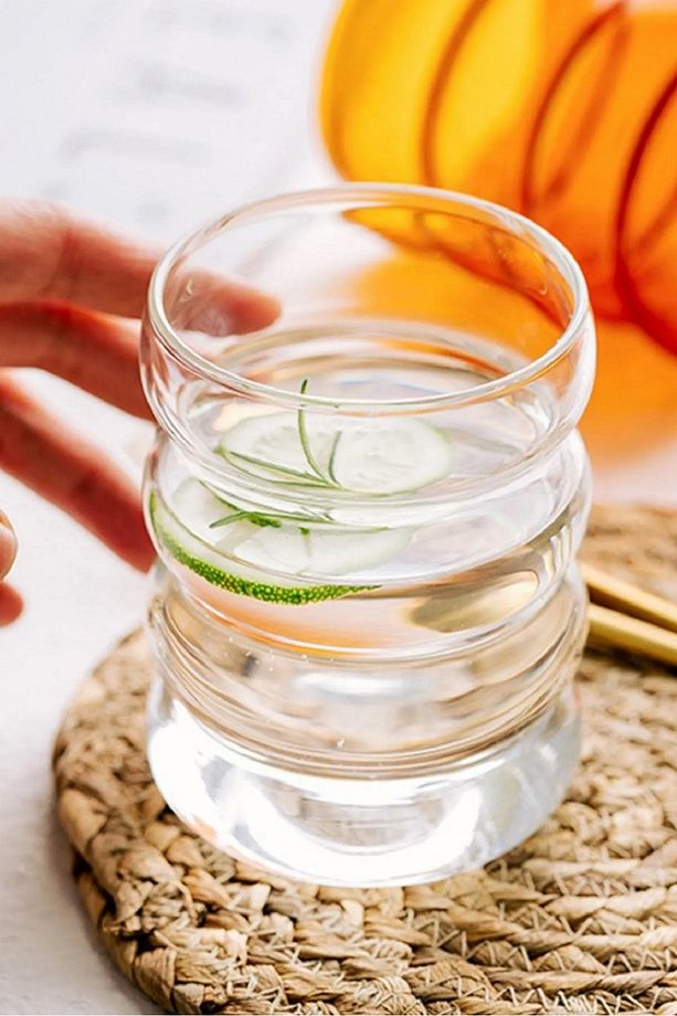 2 Adet Boğumlu Model Borosilikat Kokteyl Ve Soğuk-sıcak Kahve Bardağı Pipet 300ml - 4