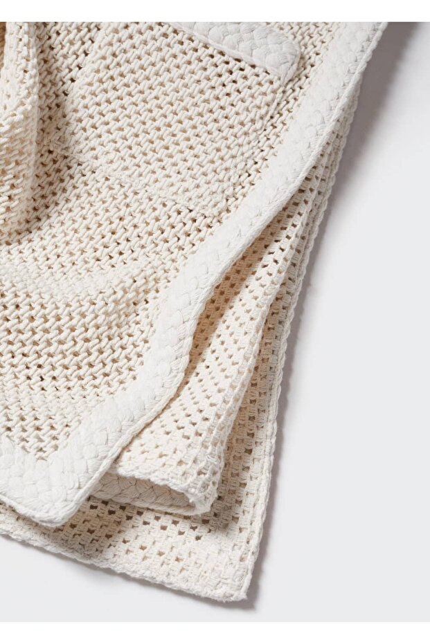 Delikli Kadın Triko Ceket - 5