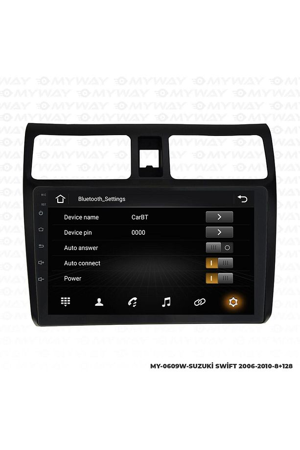 SUZUKİ SWİFT ANDROİD 12 MULTİMEDYA CARPLAY 4GB RAM+64GB HDD 2006-2010 NAVİGASYON EKRAN - 3