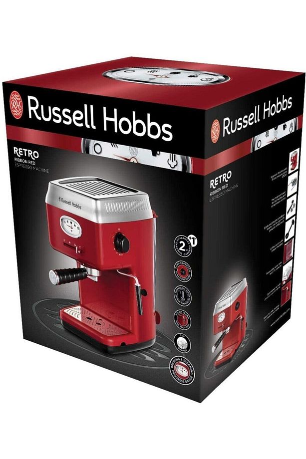 28250-56 Retro Red Espresso Makinesi - 7