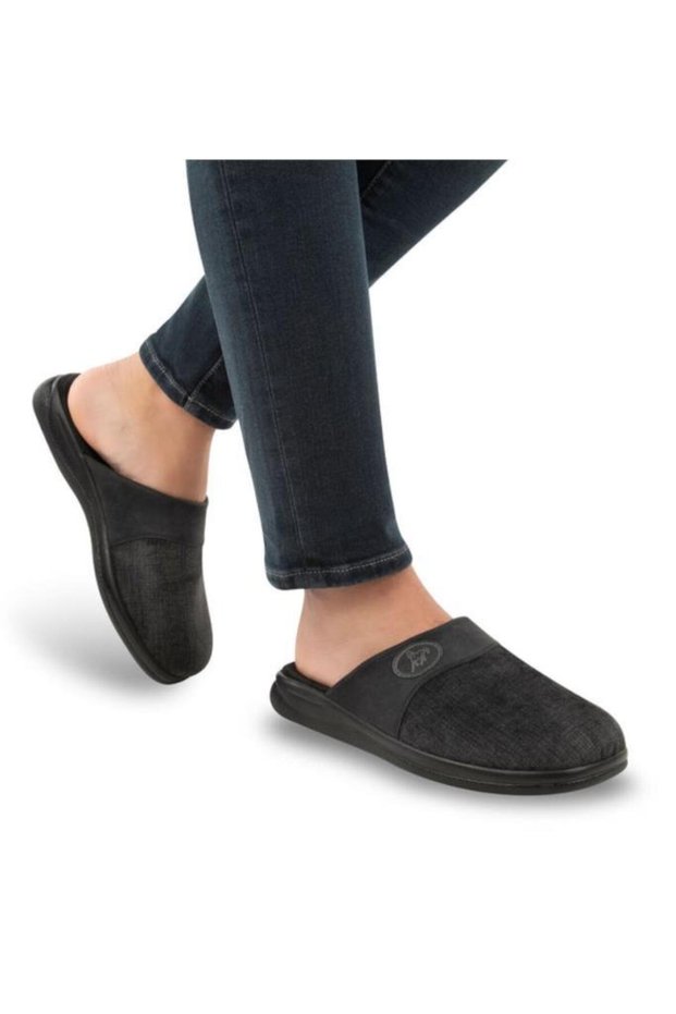 Ruby 32801-001 Men's Winter House Slippers Black 40-45