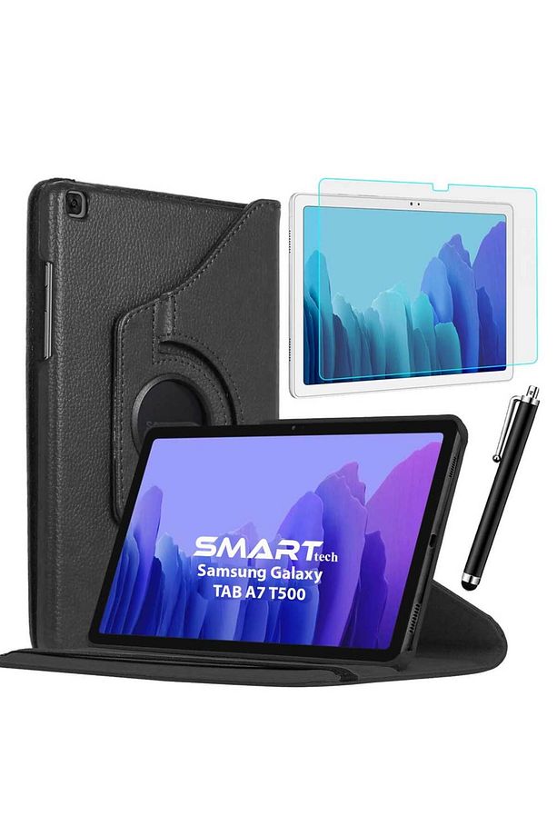 Samsung Galaxy Tab A7 T500 / A7 LTE T505 T507 Kılıf Ekran Koruyucu Kalem Set - 1