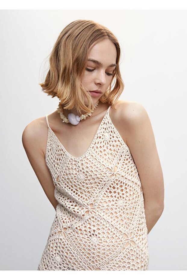 Püsküllü Kroşe Elbise - 7