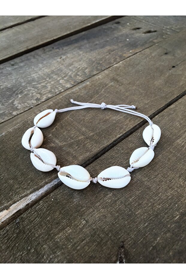 Real Seashell Bracelet (BEIGE STRING) - 5
