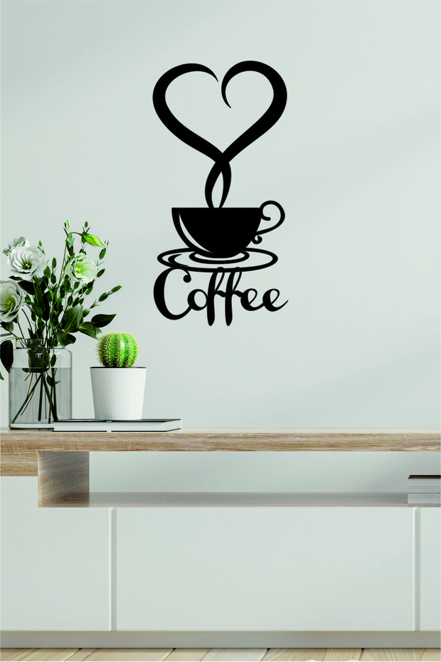 Coffe yazılı duvar dekoru - 2
