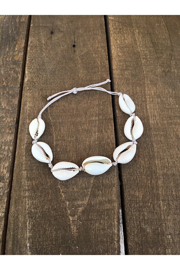 Real Seashell Bracelet (BEIGE STRING) - 4