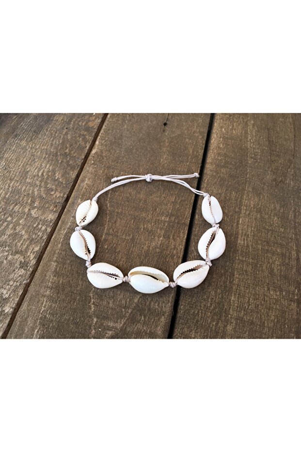 Real Seashell Bracelet (BEIGE STRING) - 6