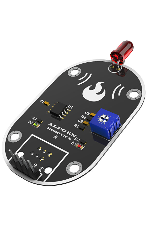 Ir Ateş Sensör Modülü Ir Flame Sensör - 5