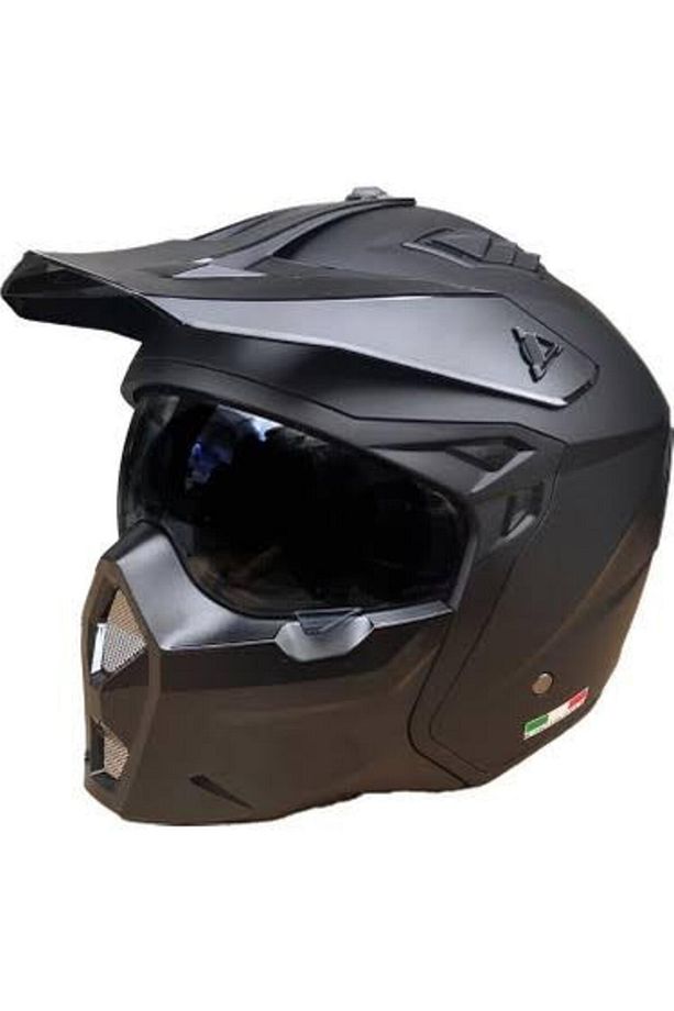 Kask Sway X1-X Seul Çene Çıkan Kask Mat Siyah - 2