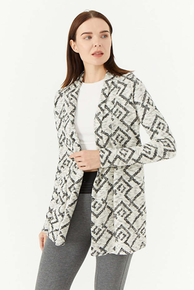 Patterned Cardigan - 4