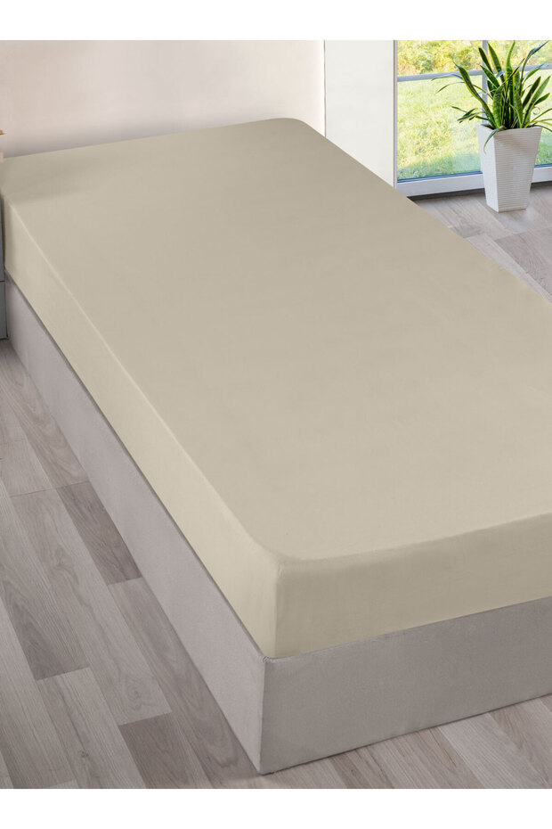 Ranforce Cotton Collection - Double Cream Sheet Plain Painting