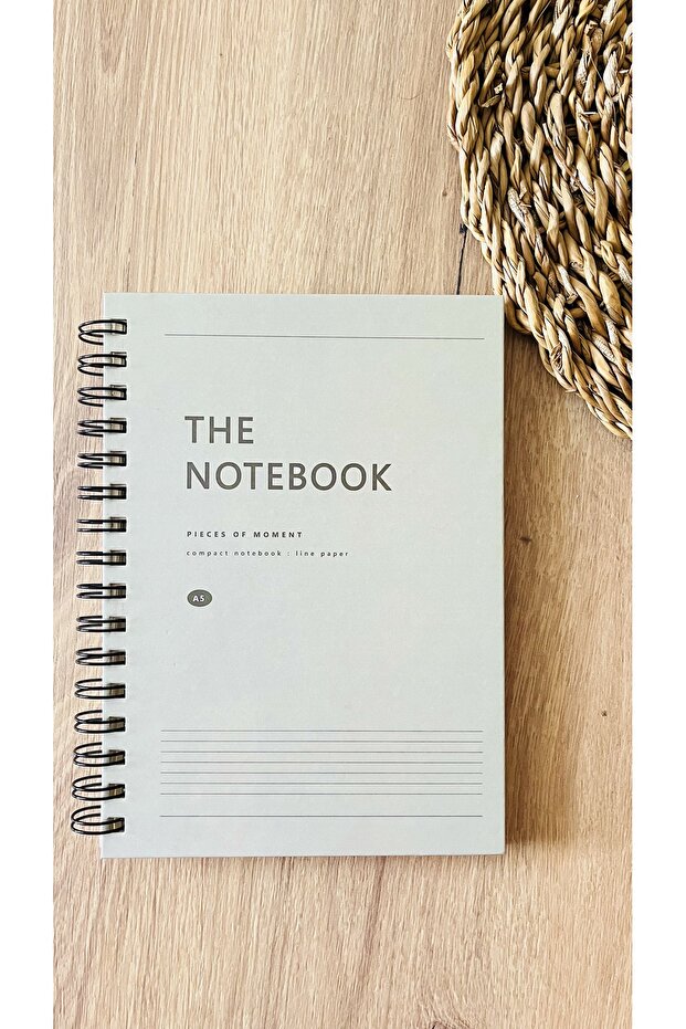 غلاف من الورق المقوى الصلب حلزوني 80 ورقة مسطرة A5 Notebook (لون غطاء COFFEE LATTE)