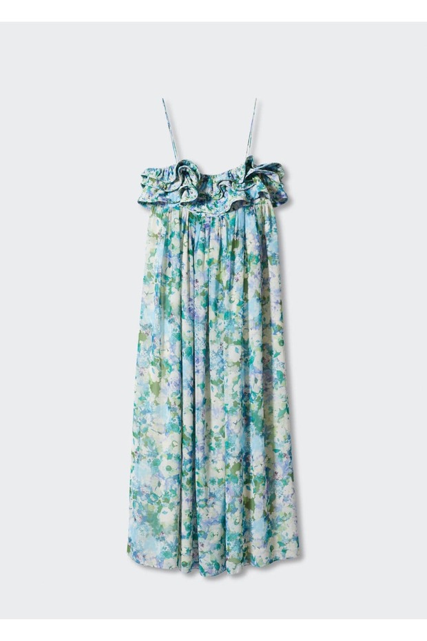 Rochie cu volane florale - 3