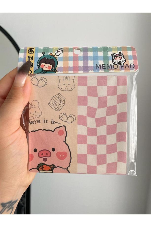 Pink Pig Memo Pad Kare Not Defteri - 4