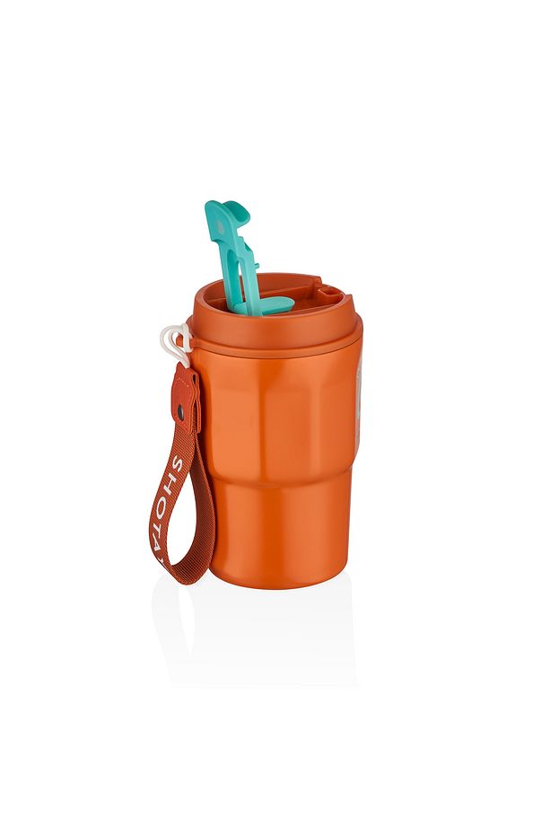 450ml Taşıma Askılı Paslanmaz Çelik Termos Bardak /Kahve Bardak Mug - 2