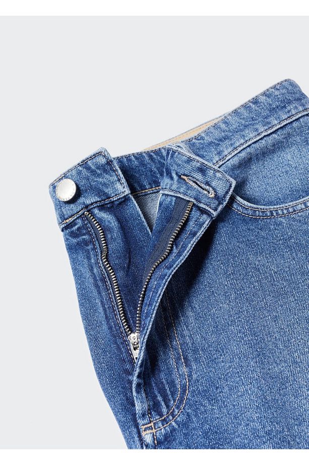 Regular Fit Denim Bermuda Şort - 5