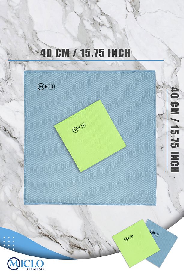 2 Adet - 40x40 Sihirli Cam Bezi - Baklava Desen - 3