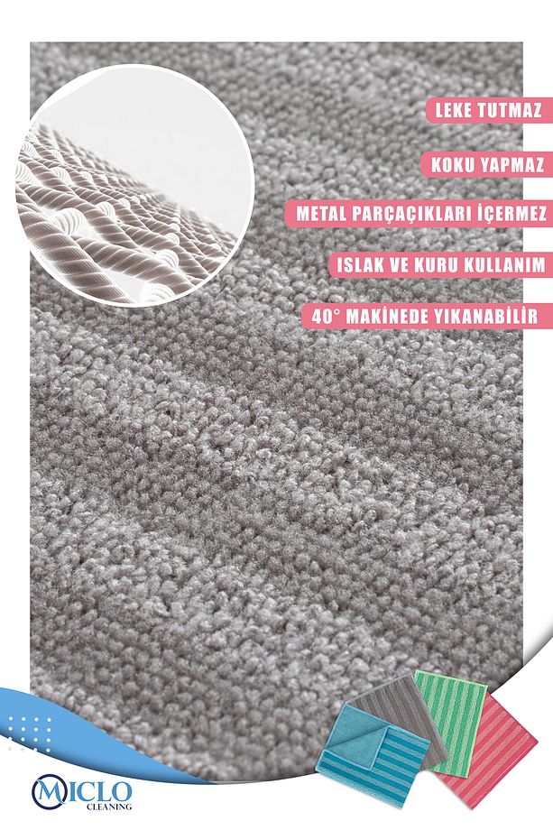 Mikrofiber Mutfak & Banyo Zor Kir Bezi 4’lü Paket - 4