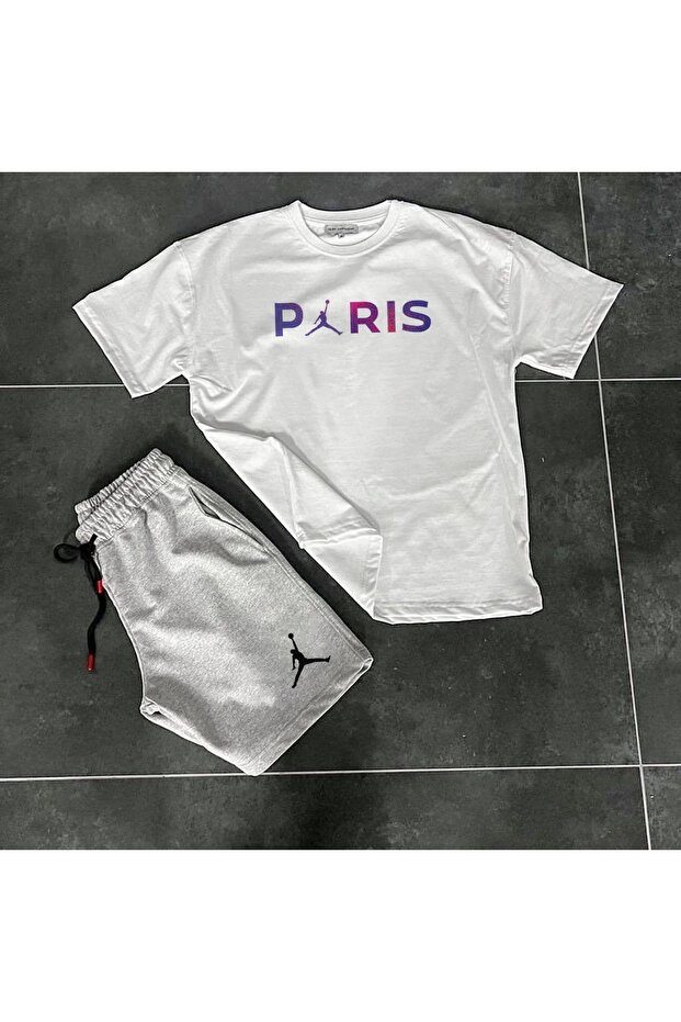 Oversize T-shirt Shorts Combination Set of 2