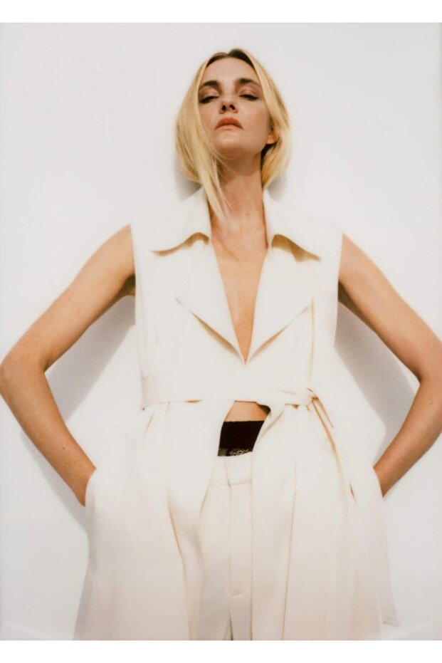 Klapalı Uzun Yelek - 7