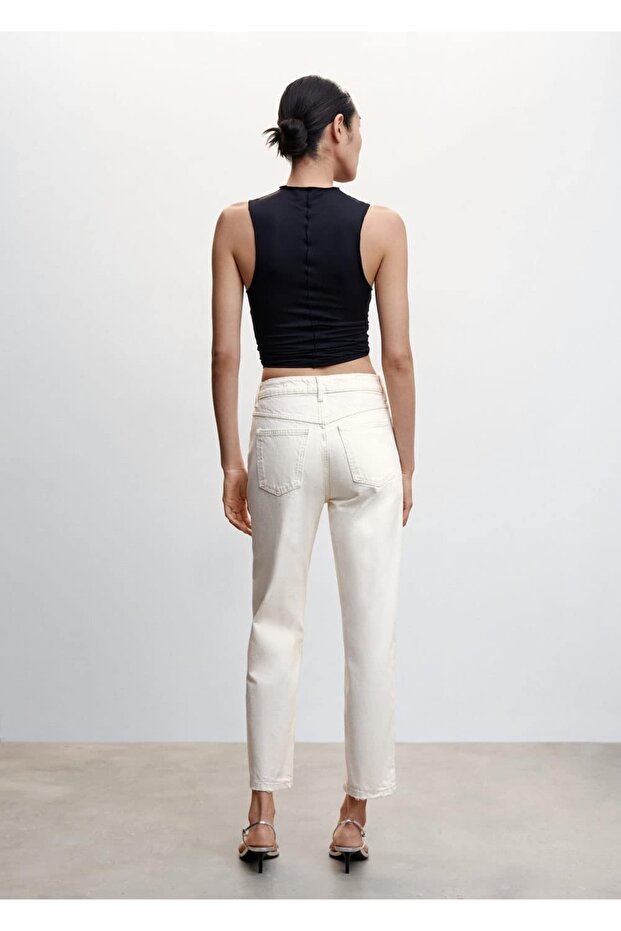 Yüksek Belli Mom Jean - 4