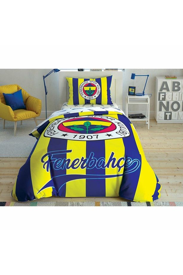 Kulüp Fenerbahçe Çubuklu Nevresim Takımı Tek Kişilik - 1