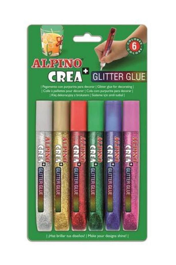Alpino Glutter Glue 6'lı Simli Yapıştırıcı De-015 - 1