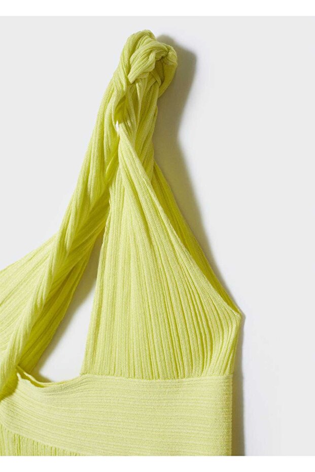 Yırtmaçlı Asimetrik Elbise - 6