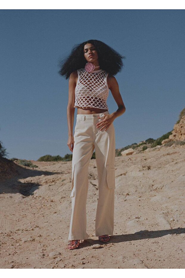 Bluza bez leđa sa perforacijom - 8